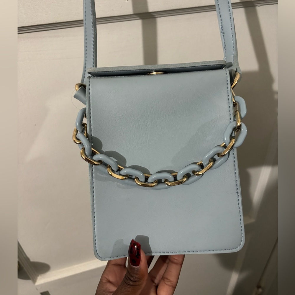 Miniso baby blue cross body bag
